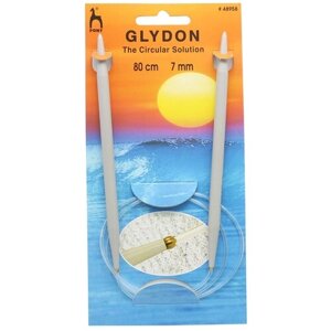 48956 PONY GLYDON Спицы круговые для вязания 6,00 мм/80 см, пластик, 2 шт