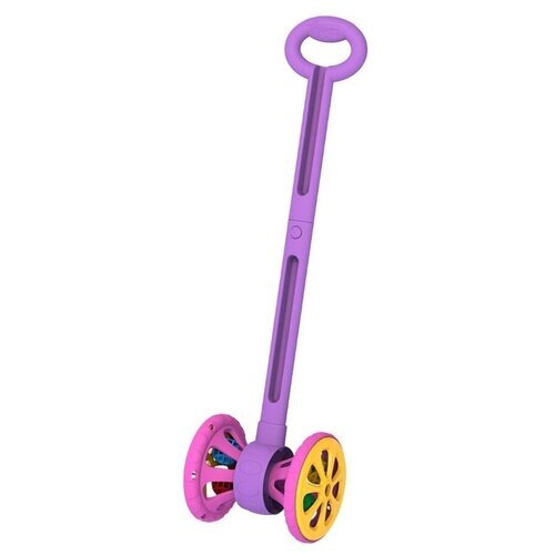 760 Каталка "Веселые колесики" с шариками (фиолетово-розовая) от компании М.Видео - фото 1