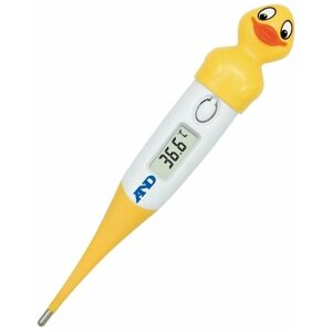 A&D Термометр электронный A&D DT-624 "Утенок" желтый/белый