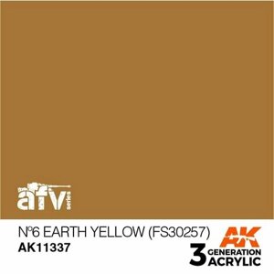 AK11337 Краска акриловая 3Gen N6 Earth Yellow (FS30257)