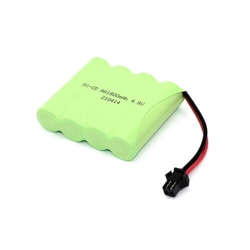 Аккумулятор Ni-Cd 4.8V 1800 mAh AA Flatpack разъем SM от компании М.Видео - фото 1