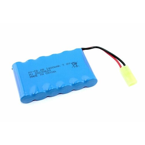 Аккумулятор Ni-Cd 7.2V 1400 mAh AA Flatpack разъем Tamiya от компании М.Видео - фото 1