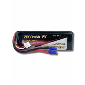 Аккумулятор Vant LiPo 7.4V 2800mAh 15C разъем EC2