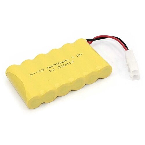 Аккумуляторная батарея (АКБ, аккумулятор) для радиоуправляемых игрушек / моделей, Ni-Cd, 7.2В, 700мАч, форма Flatpack, разъем KET-2P, AA от компании М.Видео - фото 1