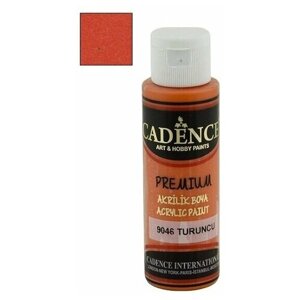 Акриловая краска Cadence Acrylic Premium Paint, 70 мл. Orange-9046