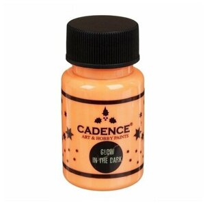 Акриловая краска Cadence Glow In The Dark. Orange-580