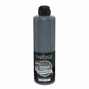 Акриловая краска Cadence Hybrid Acrylic Paint, 500 ml. Anthracite Black-H91