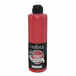Акриловая краска Cadence Hybrid Acrylic Paint, 500 ml. Crimson Red-H53