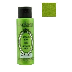 Акриловая краска Cadence Metallic Paint. Pistachio Green-219