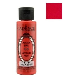 Акриловая краска Cadence Metallic Paint. Red-215