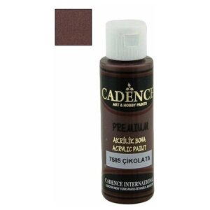 Акриловая краска Cadence Premium Acrylic Paint, 70 мл. Chocolate-7585
