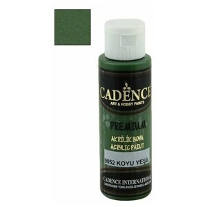Акриловая краска Cadence Premium Acrylic Paint, 70 мл. Dark Green-9052