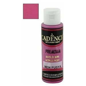 Акриловая краска Cadence Premium Acrylic Paint, 70 мл. Fuchsia-9034