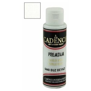 Акриловая краска Cadence Premium Acrylic Paint, 70 мл. Ice White-6440