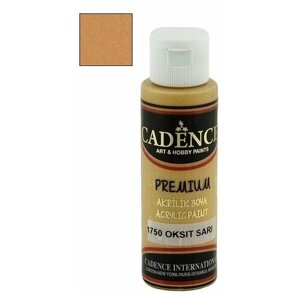 Акриловая краска Cadence Premium Acrylic Paint, 70 мл. Oxide Yellow-1750