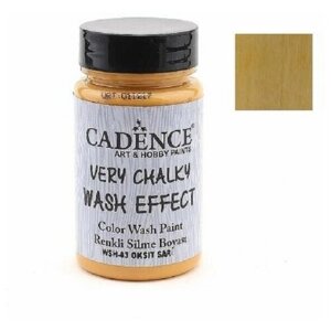 Акриловая краска Cadence Very Chalky Wash Effect. Oxide Yellow WSH-03