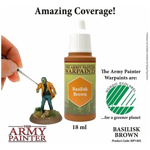 Акриловая краска для моделирования The Army Painter War Paints: Basilisk Brown (17мл) от компании М.Видео - фото 1