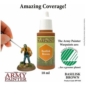 Акриловая краска для моделирования The Army Painter War Paints: Basilisk Brown (17мл)
