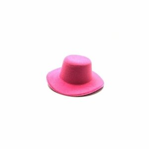 Аксессуар для куклы - Шляпа круглая, 10 см, цвет розовый, 1 шт