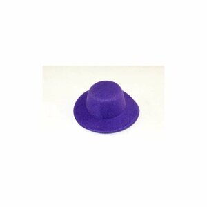 Аксессуар для куклы - Шляпа круглая, 8 см, цвет фиолетовый, 1 шт