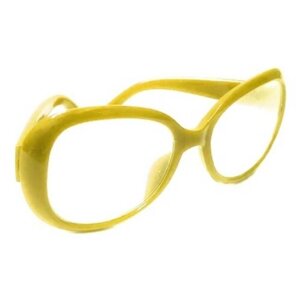 Аксессуар для кукол - Очки со стеклом, 8.5 см, цвет желтый, 1 шт