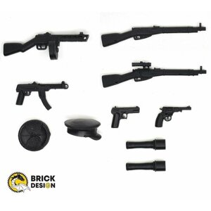 Аксессуары для минифигурок лего G BRICK DESIGN, набор оружия "Великая Отечественная Война"
