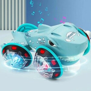 Акула , интерактивная игрушка / машинка с эффектами света , звука а также движения