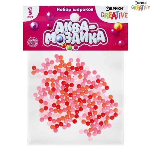 Аквамозаика «Набор шариков», 250 штук, розовый оттенок от компании М.Видео - фото 1
