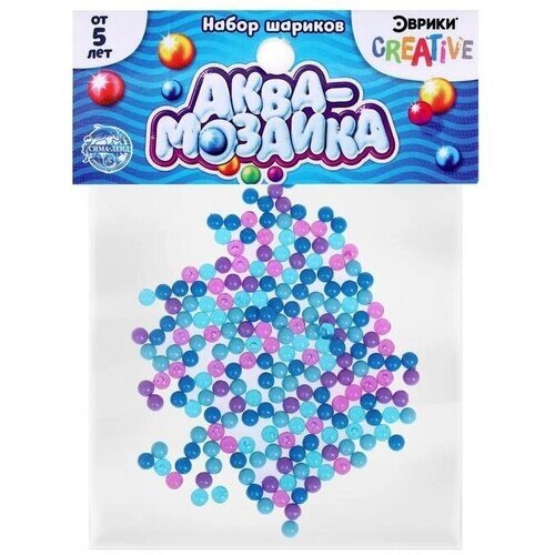 Аквамозаика «Набор шариков», 250 штук, синий оттенок от компании М.Видео - фото 1