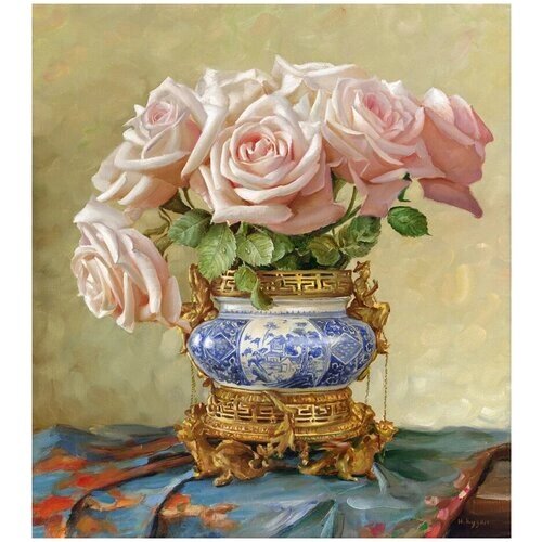 Алмазная мозаика "Бузин. Восточные розы" (38 цветов) от компании М.Видео - фото 1