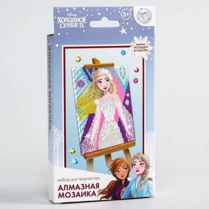 Алмазная мозаика для детей, 16 х 10,5 х 2 см "Анна и Эльза", Холодное сердце