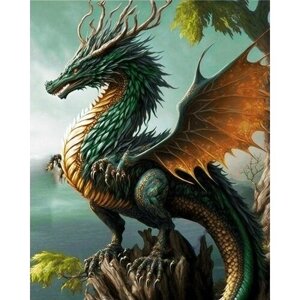 Алмазная мозаика Гранни Легенда о драконе 40x50 Ag 2983