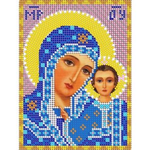 Алмазная мозаика икона Богородица Казанская 17*23 см