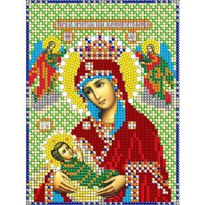 Алмазная мозаика икона Богородица Млекопитательница 17*23 см