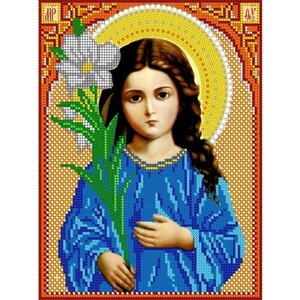 Алмазная мозаика икона Богородица Трилетствующая 28*35 см