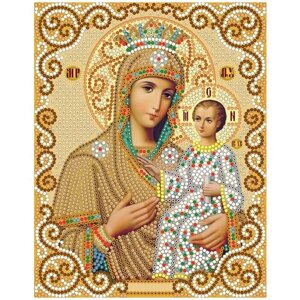 Алмазная мозаика Икона божьей матери Избавительница от бед 19x24 М-232