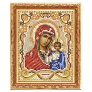 Алмазная мозаика Икона Божией матери Казанская 13x17 М-101
