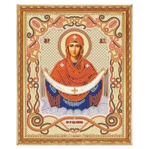 Алмазная мозаика Икона Божией матери Покрова 19x24 М-217