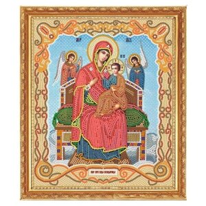 Алмазная мозаика Икона Божией матери Всецарица 25x30 М-307