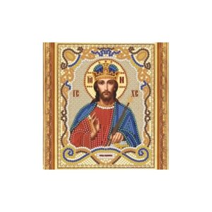 Алмазная мозаика "Икона "Господь Вседержитель", 13x17 см.