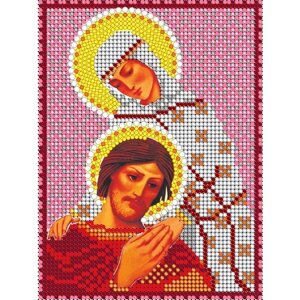 Алмазная мозаика икона Петр и Феврония 17*23 см