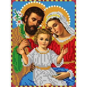 Алмазная мозаика икона Святое Семейство 17*23 см