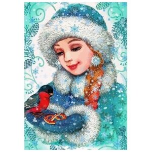Алмазная мозаика Картина «Снегурочка» 29.520.5 см, 30 цветов