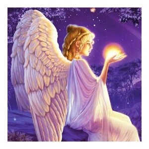 Алмазная мозаика картина стразами Ангел, 30х30 см