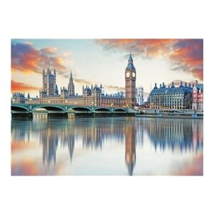 Алмазная мозаика картина стразами Вестминстерский дворец, 30х40 см
