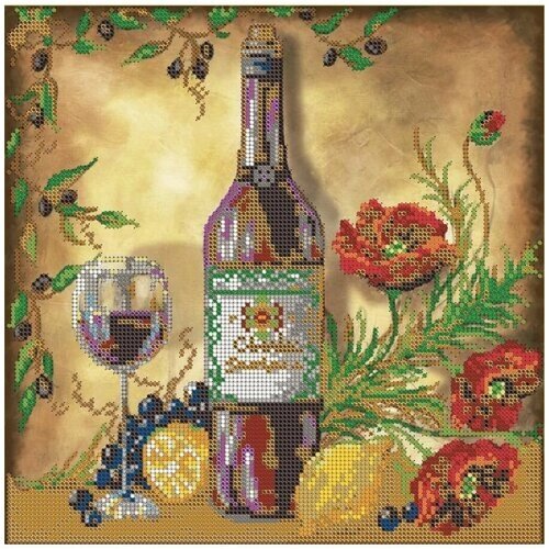 Алмазная мозаика Красное вино 39Х39см от компании М.Видео - фото 1