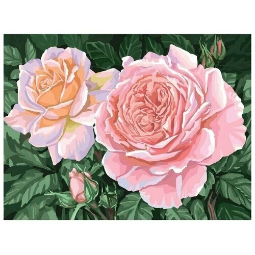 Алмазная мозаика "Розы на кусте" 15х21 см от компании М.Видео - фото 1