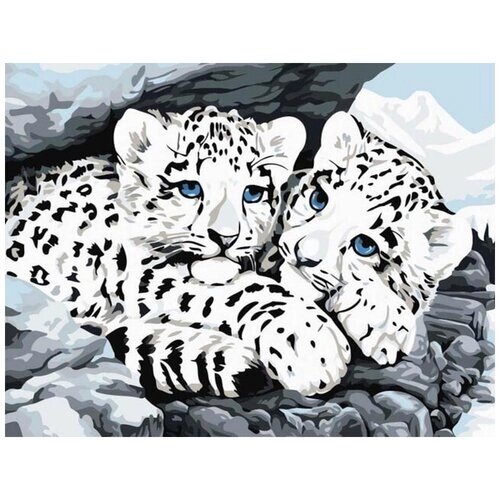 Алмазная мозаика "Ягуарята", 30x40 см, Цветной (Premium) от компании М.Видео - фото 1