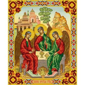 Алмазная вышивка Фрея "Икона Святой Троицы", 27x22