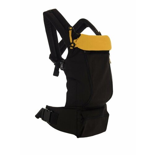 Амама Эрго-рюкзак проветриваемый м-кручер, хлопок, эластан, цвет: мокко, горчичный